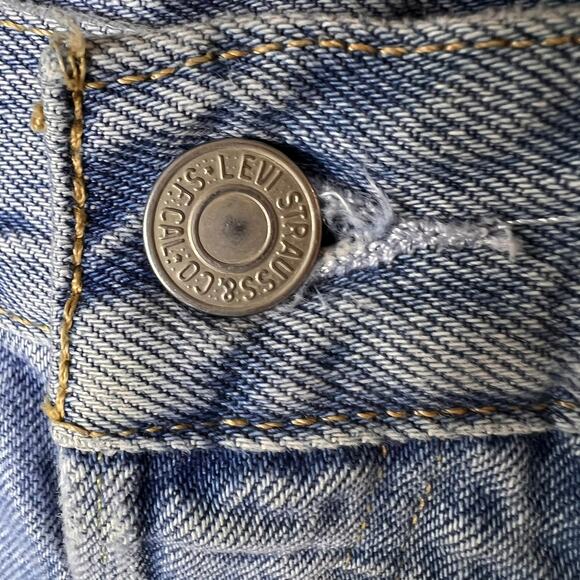 Levis Shorts Womens Size W25 Button Fly Cut Off 100% Cotton Distressed - Picture 8 of 16